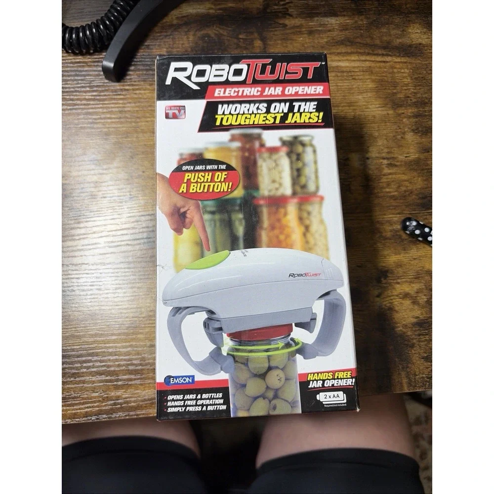Robotwist Electric Jar Opener 1014FEQX 2016 In Box Arthritis Tool New